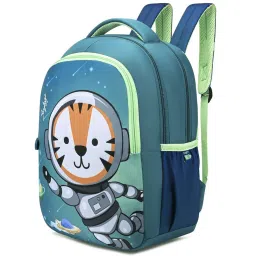 Skybags Snuggle 04 Green & Blue Polyester Printed Backpack - 18 Ltrs image 5