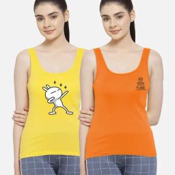 Friskers Multicolor Printed Camisole (Pack Of 2)-image-44