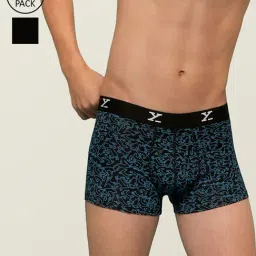 XYXX Black Printed Trunks- Pack of 2-image-22