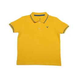 Allen Solly Junior Mustard Solid Polo T-Shirt-image-16