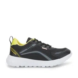 Lucy & Luke By Liberty Kids Black & Yellow Lace Up Shoes-image-12