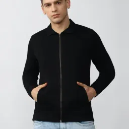 Van Heusen Denim Labs Black Cotton Slim Fit Jacket-22