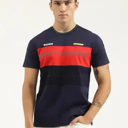 United Colors of Benetton Blue Relaxed Fit Printed Cotton Crew T-Shirt-picture-41