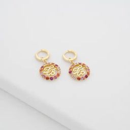 Ted Baker Monogram Crystal Drop Earrings-19