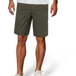 Reebok Green Regular Fit Printed Shorts-image-97