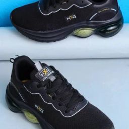 Columbus Men's Black Running Shoes-image-97