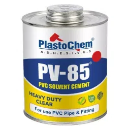 PlastoChem 500 ml Regular & Medium Bodied Tin Container Clear PV-85 PVC Solvent Cement-image-45