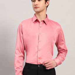Aaai Enterprises Men Slim Fit Solid Spread Collar Satin Casual Shirt-image-30