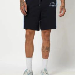 GAP Navy Regular Fit Embroidery Shorts-image-98