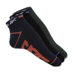 Reebok Multicolor Printed Large Ankle Length Socks - Pack of 3-image-11