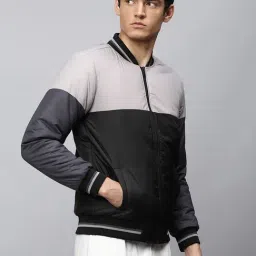 Dennis Lingo Multi Regular Fit Colour Block Bomber Jackets image 4