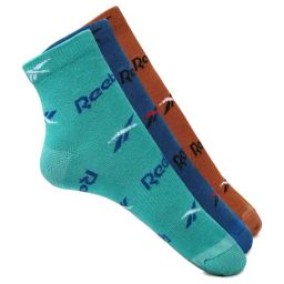 Reebok Multicolor Logo Large Cotton Ankle Length Socks - Pack of 3-image-36