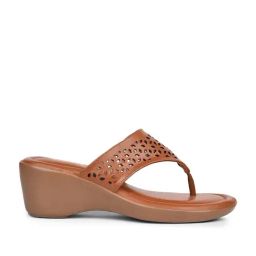 Bata Women's Brown Casual Sandals-17