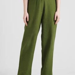 Only Green Slim Fit High Rise Pants-34