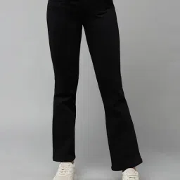 DOLCE CRUDO Black High Rise Stretchable Jeans-picture-29