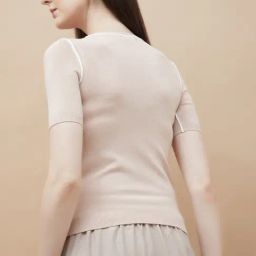 Code By Lifestyle Beige Regular Fit Top image 2