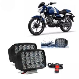 Cartronics 15  LED Fog Light With On/Off Switch for Bajaj V15 Black(Set of 2 Pcs)-11