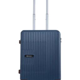 Baomi EDGE Sapphire Blue Striped Small Hard Sided Cabin Trolley-46