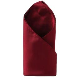 Peter England Maroon Solid Pocket Square-image-36
