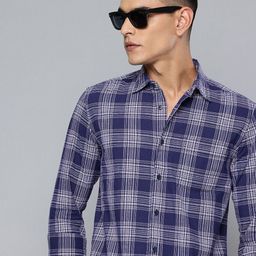 Flying Machine Slim Fit Tartan Checked Pure Cotton Casual Shirt-picture-19