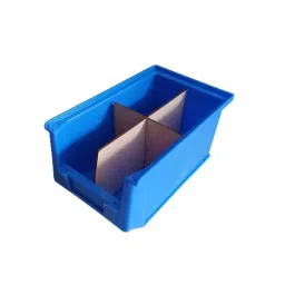 Avsar Plastic 200x125x100 mm Blue FPO Crate Bin 15 Capacity 3 Kg Approx with Verticle & Horizontal Partition (Pack of 9)-image-19