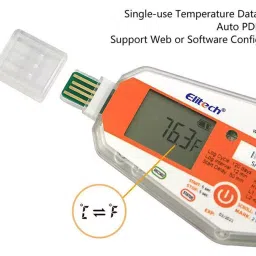 Elitech Log Et1 16000Points Data Capacity Temperature Data Logger-Orange image 3