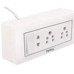 Palfrey Electric Extension Board  5A + 5A + 1 Universal Two Pin Socket with Master Switch and Heavy Duty 20 Meter Wire-23