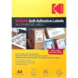 Kodak Self Adhesive Multipurpose Labels Laminated A4 100 Sheets-19