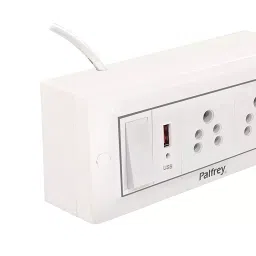 Palfrey Electric Extension Board  5A + 5A + 1 USB Socket with Master Switch and Heavy Duty 3 Meter Wire-picture-13