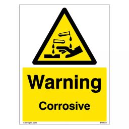SUNSIGNS  Warning Corrosive Signages Size 900x457 mm HP Print + Vinyl, SN0050-image-25