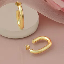 Rubans Geometric Hoop Earrings-image-70