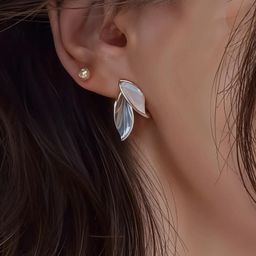 Korean-Inspired Hoop Earrings for Women & Girls | Alloy, Brass Stud Earring, Earring Set-image-22