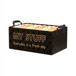 Aura Black and Yellow Checked Collapsible FoldableMulti-Utility Organiser image 4
