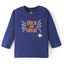 Doodle Poodle 100% Full Sleeves Cotton Printed T-Shirt - Navy Blue-image-43