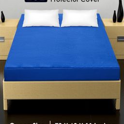Zoe Waterproof Queen Size Mattress Protector - Royal Blue-23