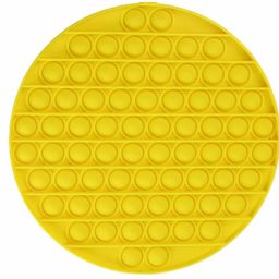 FunBlast Round & Triangle Shaped Pop Bubble Stress Relieving Silicone Pop It Fidget Toy Pack Of 2 - Multicolour image 2