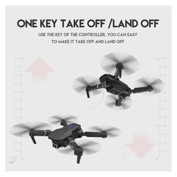 zyamalox Foldable Drone with Camera: Remote-Controlled Quadcopter and Mini Aeroplane for Kids and BeginnersProfessional and Toy Drone (white) image 2