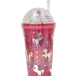 The Procure Store All Over Unicorn Printed Sippers With Bubble Lid  Red - 500 ml image 3