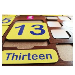 WISSEN Number Counting Game Puzzle From 1 to 20 Multicolour - 20 Pieces image 4