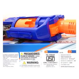 Sanjary Blaze Storm With 20 Soft Bullets Manual Function Gun Toy - Multicolour image 5