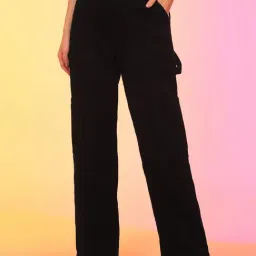 Globus Black Cotton Straight Fit Mid Rise Jeans-image-69
