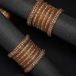 YouBella Gold Plated Stylish Traditional Bangle Set-image-21