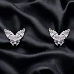 crash.club by CKC 925 Sterling Silver Radiance Butterfly Marquise Stud Earrings-image-27