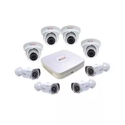 CP Plus White 4 Bullet & 4 Dome Camera with 8 Channel HDCVI DVR Kit CP-HDCVI 8ChD-4IRD&4L2D-45