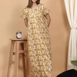 Sweet Dreams Women Floral Printed Nightdress-picture-3