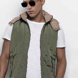 The Indian Garage Co Men Green Puffer Jacket-picture-29