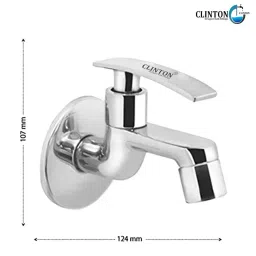 CLINTON Passion Brass Bib Tap Chrome Finish for Bathroom, Kitchen-45