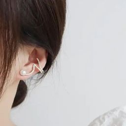 ONUYX Geometric Ear Cuff Earrings-33