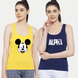 Friskers Multicolor Printed Camisole (Pack Of 2)-image-85