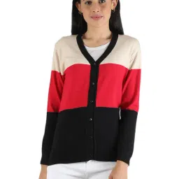 Monte Carlo Multicolor Full Sleeves Cardigan-8